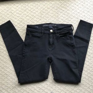 American Eagle Black Hi-rise Jeggings. Like- new.